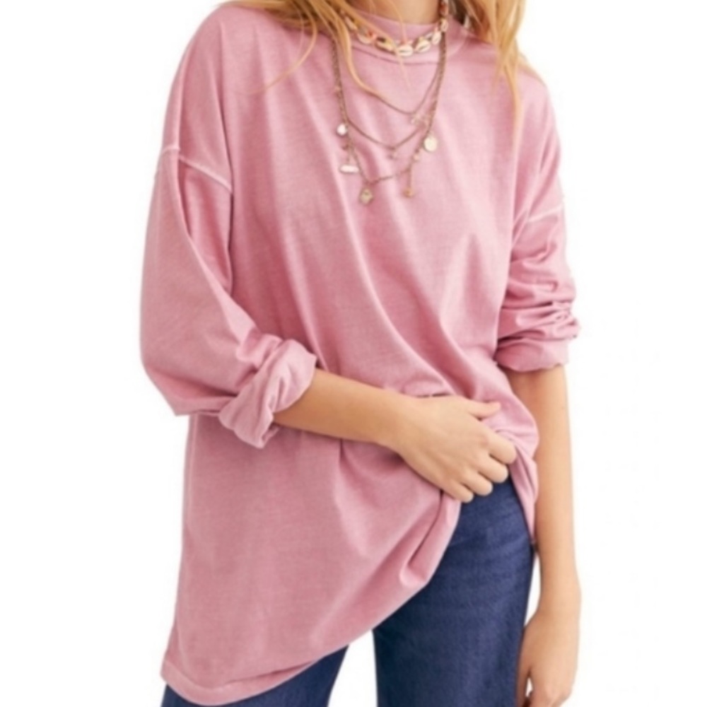 Free people tunic in mauve